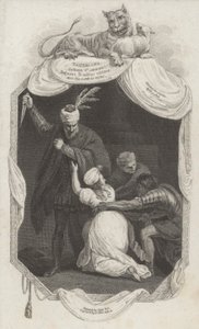 Jelenet a Tamerlane-ből, Nicholas Rowe (metszet)