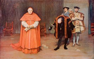 Shakespeare: Wolsey bukása, VIII. Henrik király, III. felvonás, 2. jelenet (színes litó)