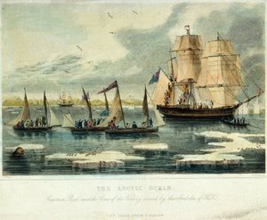 A sarkvidéki óceán Ross kapitány és a Victory legénysége, akiket a Hull "Isabella" mentett meg. alkotó: John (after) Ross