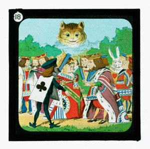 Alice Csodaországban, színes lámpás csúszdák (lámpás csúszda) alkotó: John (after) Tenniel