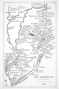 Gyarmati Amerika: Új Hollandia holland gyarmata (litho) alkotó: John (after) Vanderbank