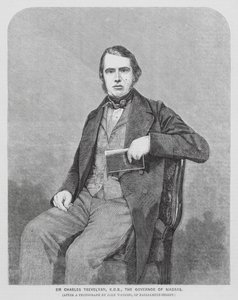 Sir Charles Trevelyan, brit gyarmati adminisztrátor (metszet) alkotó: John (after) Watkins