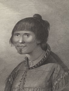 Oonalaszkai nő, 18. század vége (metszet)