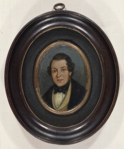Miniatűr: Abram Constable (1783-1862), a művész testvérének portréja (olaj, fedélzeten) alkotó: John (attr. to) Constable