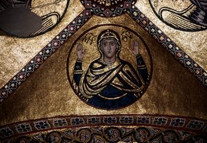 A Katholikon (Catholicon) mozaikja, a Hosios Loukas kolostor (UNESCO világörökségi lista) alkotó: Walter Charles Mills