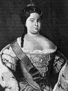 I. Katalin (1684-1727), Nagy Péter második feleségének és 1725-től haláláig tartó orosz császárné portréja, metszet