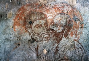 Szent Péter és Pál, freskó az Agios Antonios templomban, Avdou, Kréta, Görögország alkotó: Walter Charles Mills