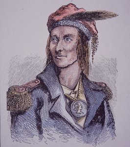 Tecumseh (színes metszet) alkotó: Walter Charles Mills