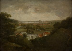 Dedham-völgy (olaj, vászon) alkotó: John (circle of) Constable