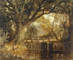 The Weir (olaj, vászon) alkotó: John (imitator of) Constable