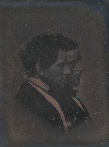 Önarckép a művész testvérével, 1840-es évek.