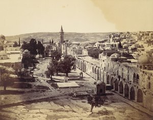 Jeruzsálem, Omar mecset udvara, 1857.