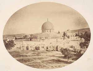 Jeruzsálem, a Mória-hegyi templom helye, 1857.