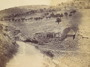 Absolon, Zakariás és Szent Jakab sírja, 1860-as évek.