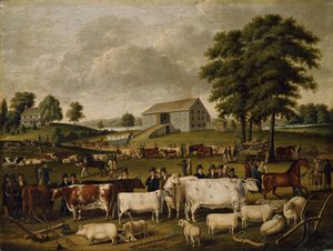 Egy pennsylvaniai vidéki vásár, 1824 alkotó: John Archibald Woodside
