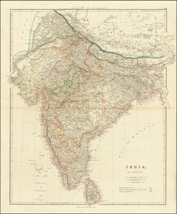 John Arrowsmith 1832-es India térképe