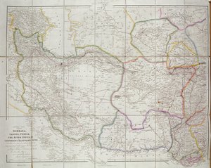 Közép-Ázsia térképe, 1834