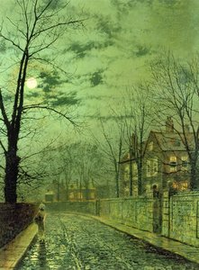 Holdfényes út alkotó: John Atkinson Grimshaw