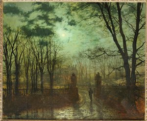 A Park kapujában alkotó: John Atkinson Grimshaw