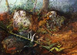 Newlay Wood, 1861 alkotó: John Atkinson Grimshaw