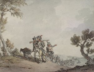 Francia katonák márciusban alkotó: John Augustus Atkinson