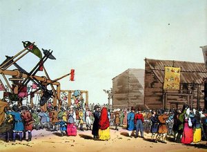 Katcheli, a művész metszete, megjelent 1804-ben (színes litográfia) alkotó: John Augustus Atkinson