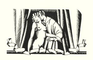 Illusztráció Don Juanhoz, Lord Byron (litho)