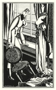 Illusztráció Don Juanhoz, Lord Byron: Don Jose és hölgye veszekedtek, miért? (litho) alkotó: John Austen