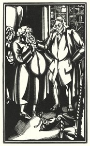 Illusztráció Tristram Shandyhez, Laurence Sterne (litho) alkotó: John Austen