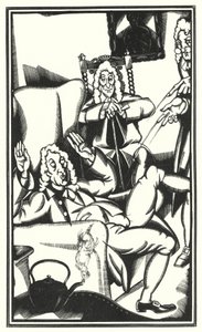 Illusztráció Tristram Shandyhoz, Laurence Sterne (litho) alkotó: John Austen