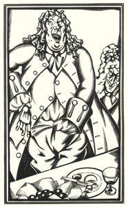 Illusztráció Tristram Shandyhoz, Laurence Sterne (litho) alkotó: John Austen