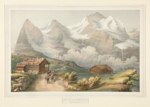 Kilátás a Jungfrau-ra a Wengernalp felől