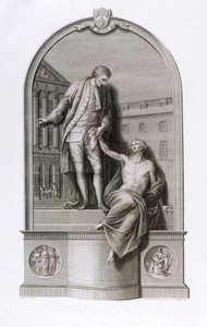 Sir Thomas Guy (1645-1724) emlékműve a southwarki Guy