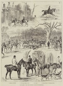 A West Norfolk Hounds gyepes találkozója Sandringhamben alkotó: John Bagnold Burgess