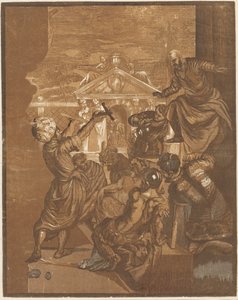 Szent Márk csodája (jobb oldal) alkotó: John Baptist Jackson after Jacopo Tintoretto