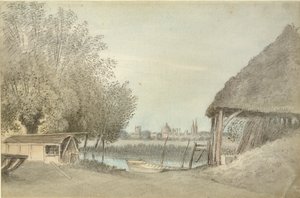 Ferry Hinksey, Oxford közelében, 1789. június 15 alkotó: John Baptist Malchair