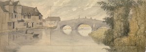 Hythe Bridge, Oxford, 1789 alkotó: John Baptist Malchair