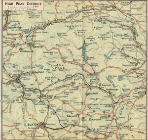 High Peak District, XX. század alkotó: John Bartholomew