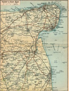 Thanet és East Kent, c20. század alkotó: John Bartholomew