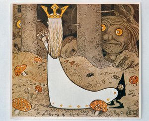 A hercegnő és a troll. Bland Tomtar és Troll, 1913-ból alkotó: John Bauer