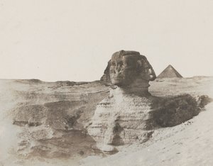 A szfinx, 1853 körül (sózott papírnyomat viaszpapírnegatívról)
