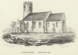 Mindenszentek temploma Gresham faluban
