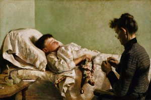 A beteg gyermek, 1893. alkotó: John Bond Francisco