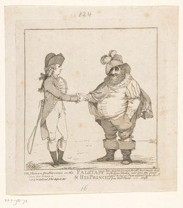 Fox és a walesi herceg, 1783 Falstaff és hercege (cím a tárgyon)