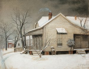 East Dallas House in Snow alkotó: John Breckinridge Martin