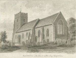 Armitage templom: szépia rajz, 1844 alkotó: John Buckler
