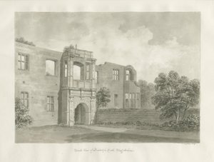Biddulph Hall (régi) : szépia rajz alkotó: John Buckler
