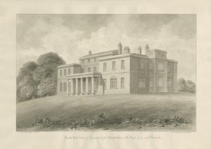 Canwell Hall: szépia rajz alkotó: John Buckler