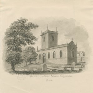 Chapel Chorlton Church: szépia rajz alkotó: John Buckler