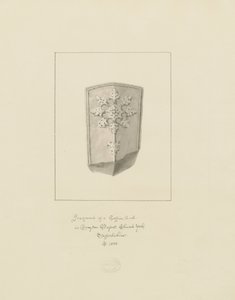 Drayton Bassett Church – Koporsófedél: szépia rajz, 1838 alkotó: John Buckler